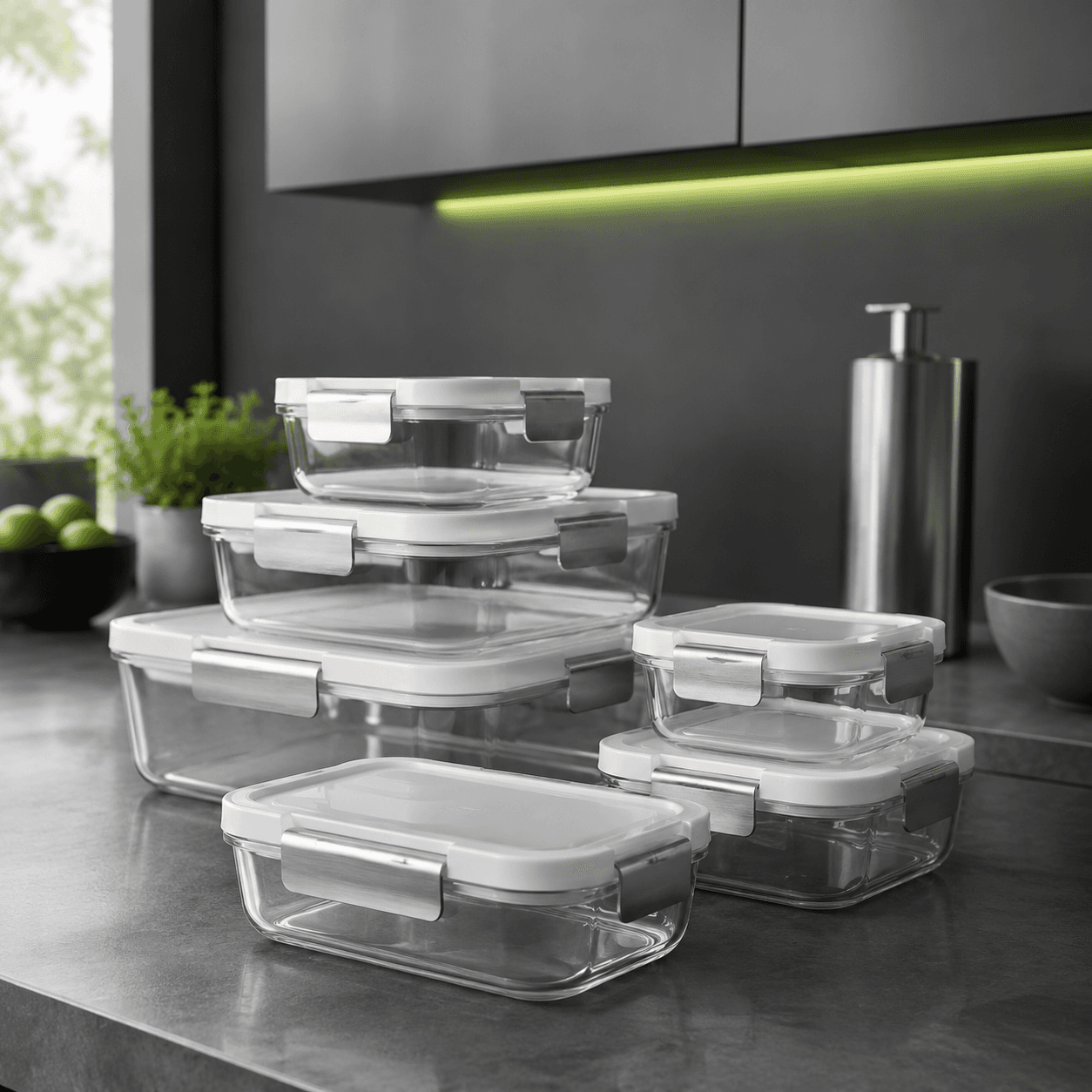 Glass Storage Set